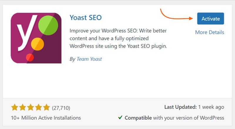 Activate the installed WordPress plugin