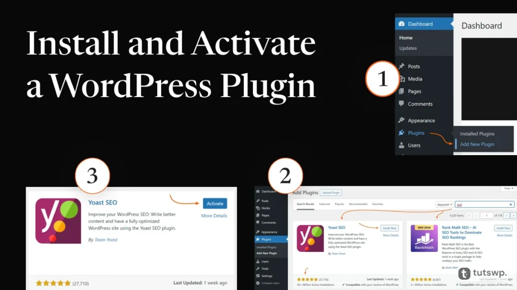 Install and Activate WordPress Plugin via Dashboard